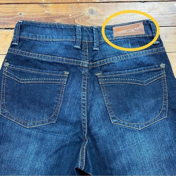 Loïs Julianne 2 jeans bundle bootcut straight blue 60’s style high rise 26 stret - Picture 14 of 16